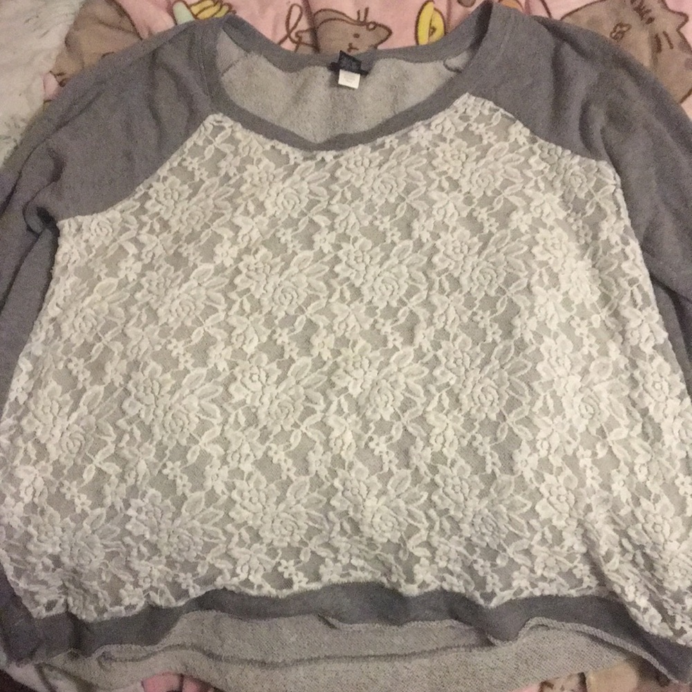 Torrid lace sweater